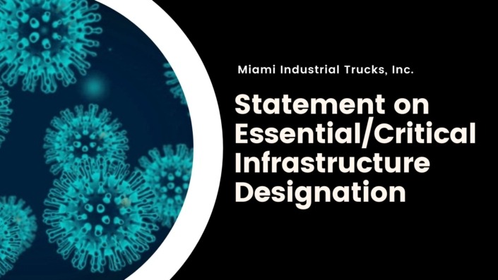 Covid awareness by Miami industrial trucks, OH