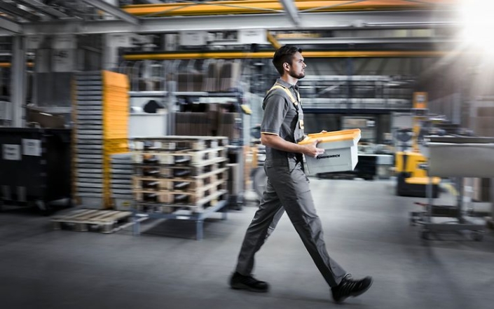 Miami Industrial Trucks tech carrying tote