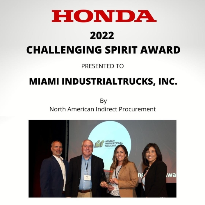 2022 MIT Awarded Challenging Spirit Award from Honda!