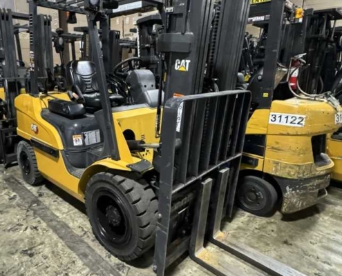 An Aerial View of the CAT GP30N Forklift Machine at the Warehouse in Dayton, OH