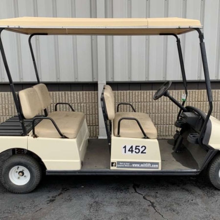 A Side View of a 4-Passenger Electric Shuttle Available for Sale in Dayton, OH